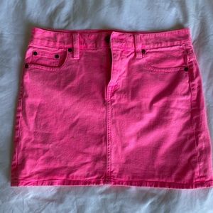 Hot Pink Denim J.Crew Skirt